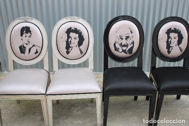 Antig&uuml;edades: 4 sillas barrocas de lujo - Foto 2