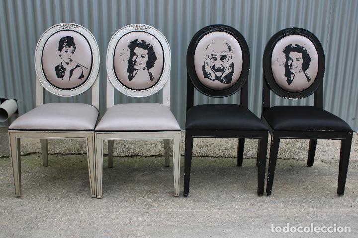 Antig&uuml;edades: 4 sillas barrocas de lujo - Foto 3