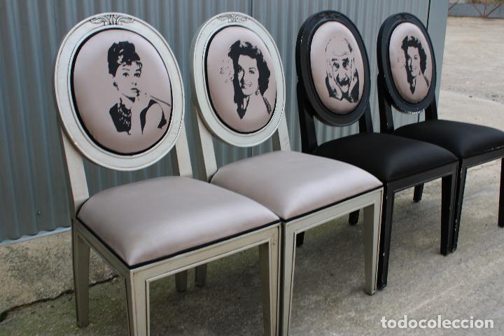 Antig&uuml;edades: 4 sillas barrocas de lujo - Foto 5