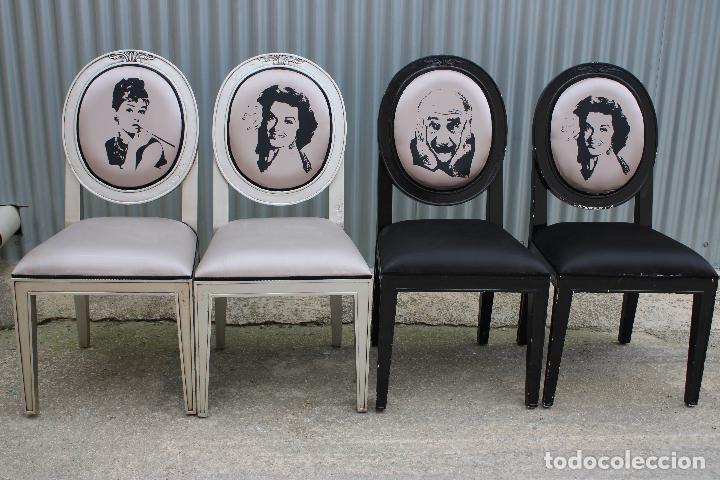 Antig&uuml;edades: 4 sillas barrocas de lujo - Foto 1