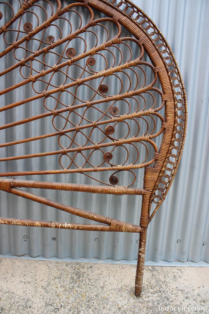 Antig&uuml;edades: cabecero rat&aacute;n mimbre - Foto 4
