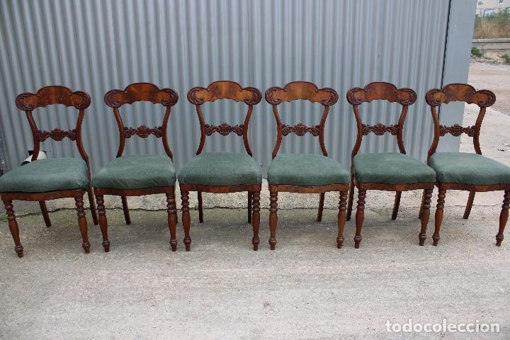 Antig&uuml;edades: 6 sillas antiguas - Foto 1