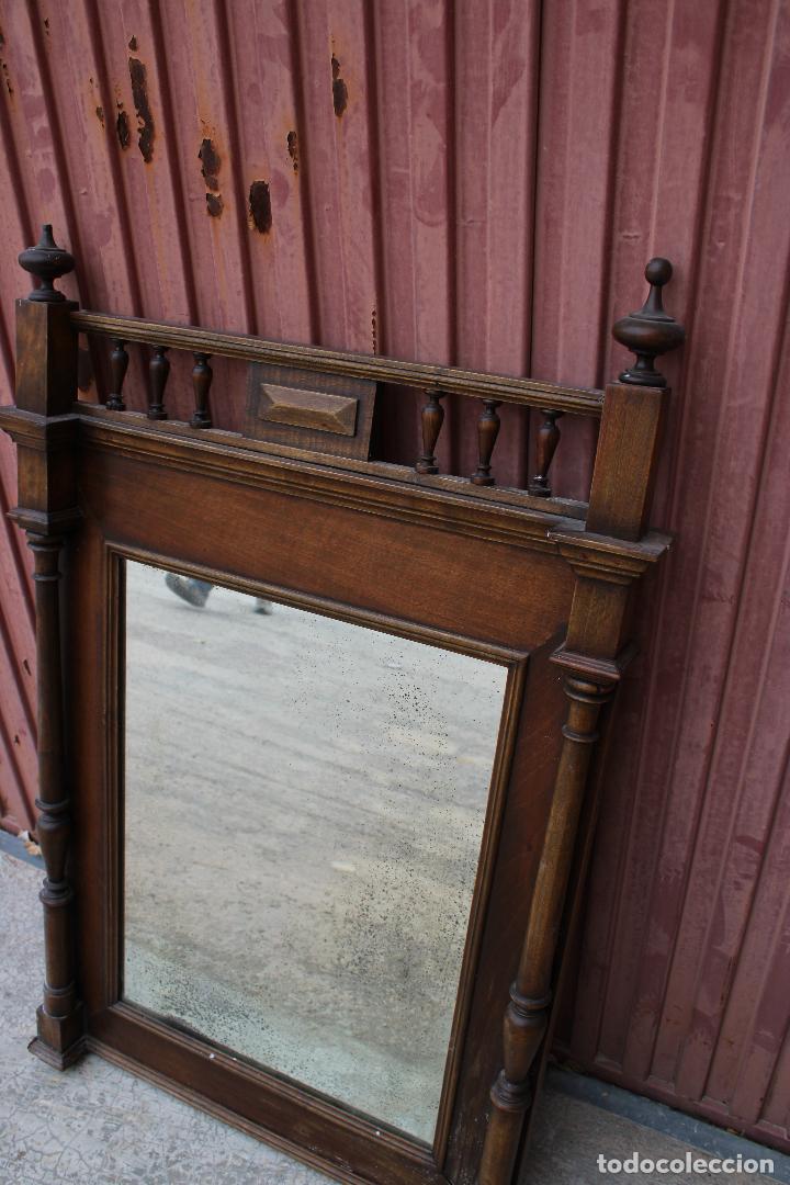 Antig&uuml;edades: espejo antiguo de madera - Foto 1