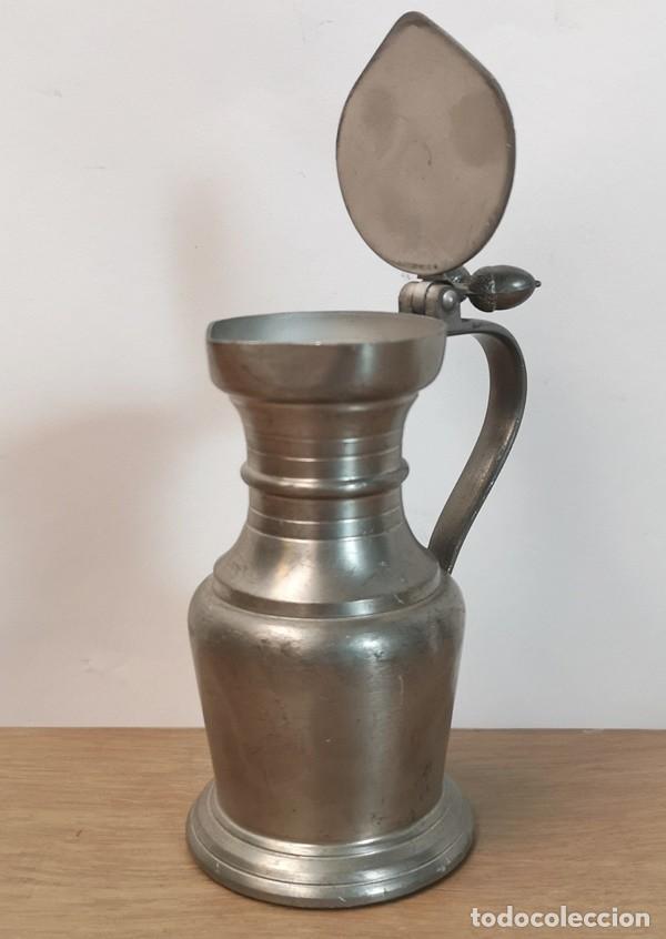 Antig&uuml;edades: Jarrita de Zinc con Tapa - Foto 3