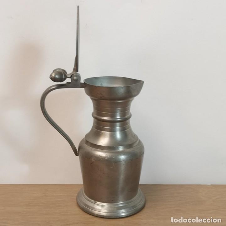 Antig&uuml;edades: Jarrita de Zinc con Tapa - Foto 4