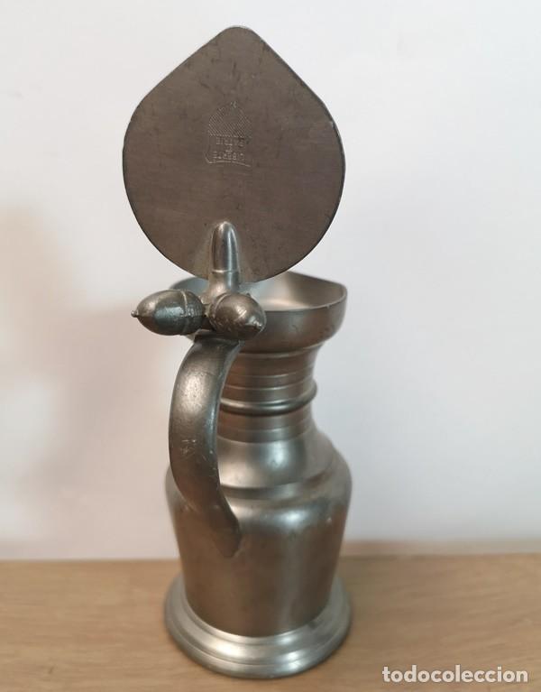 Antig&uuml;edades: Jarrita de Zinc con Tapa - Foto 5