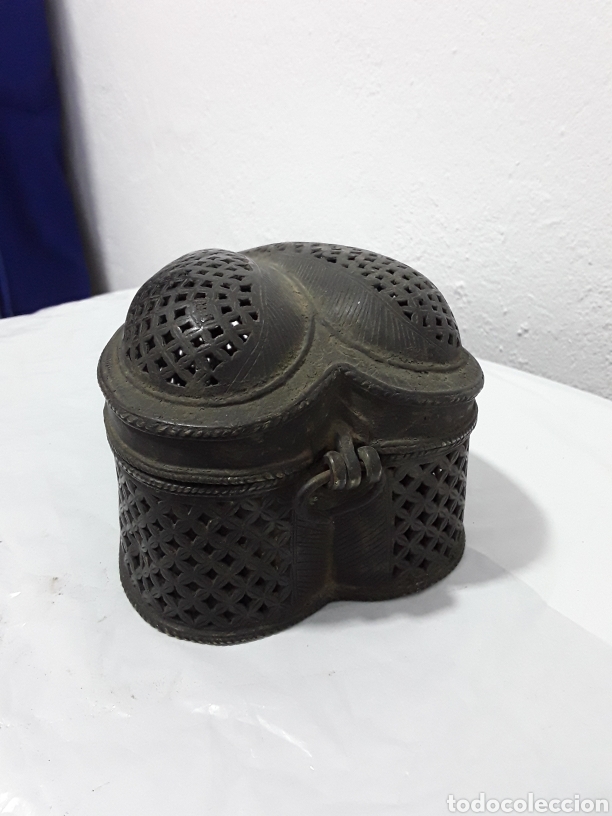 Antig&uuml;edades: Caja coraz&oacute;n, bronce - Foto 11