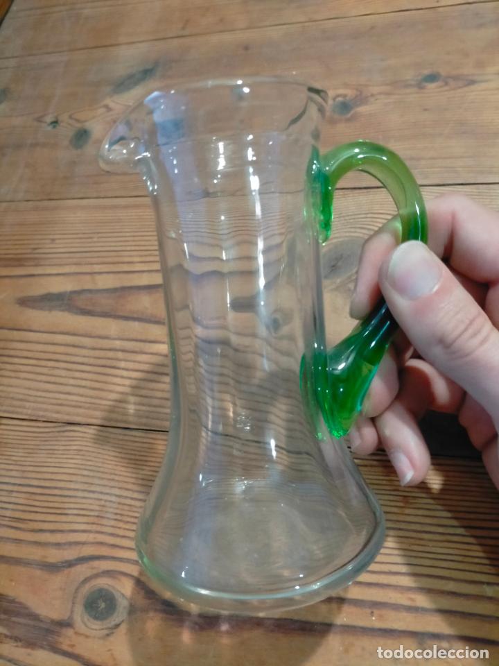 jarra de cristal con tapa de plastico. 19 cm al - Compra venta en  todocoleccion