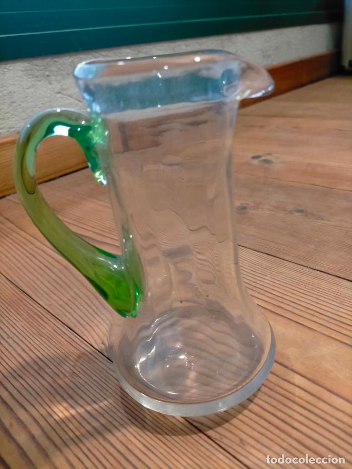 jarra de cristal con tapa de plastico. 19 cm al - Compra venta en  todocoleccion