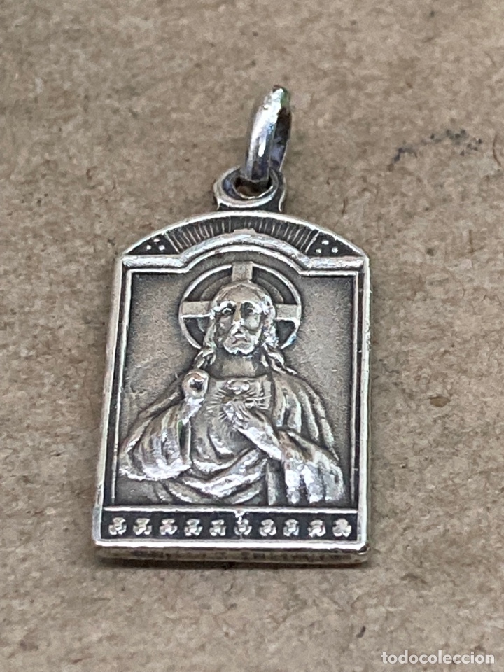 Antig&uuml;edades: Medalla de plata religiosa - Foto 1