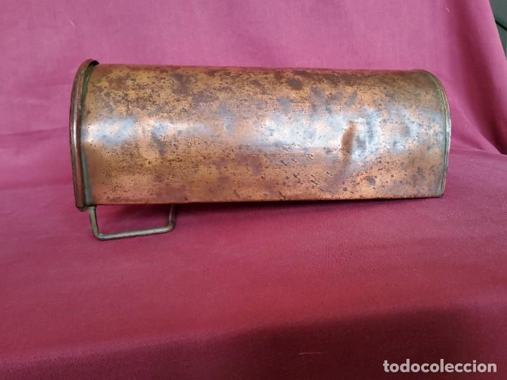 Antig&uuml;edades: ANTIGUO RECIPIENTE DE COBRE IDEAL COMO FLORERO - Foto 12