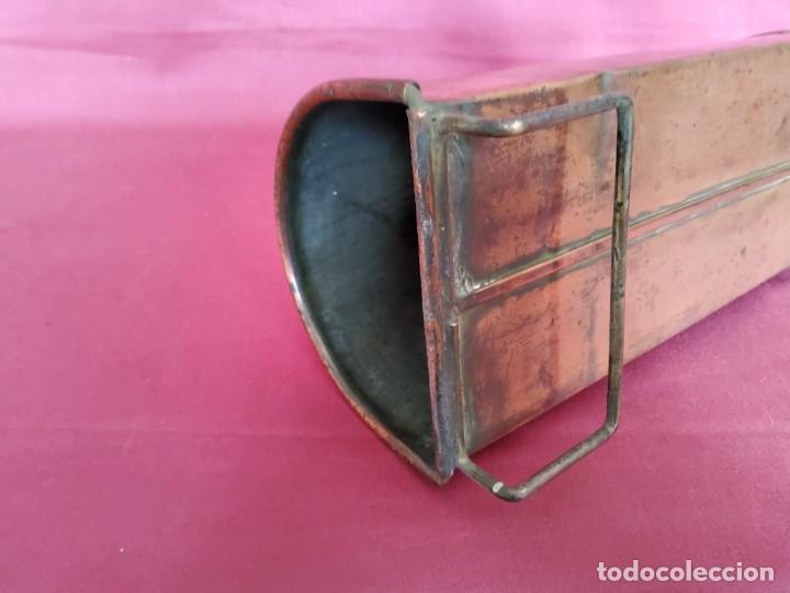 Antig&uuml;edades: ANTIGUO RECIPIENTE DE COBRE IDEAL COMO FLORERO - Foto 13