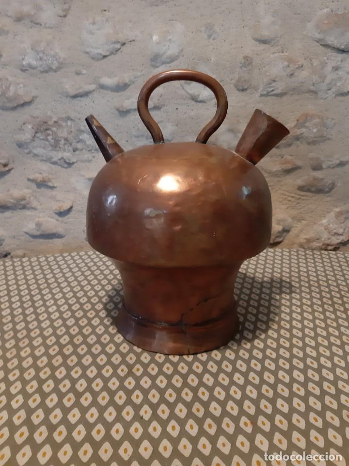 Antig&uuml;edades: ANTIGUO BOTIJO CATALAN DE COBRE - Foto 1