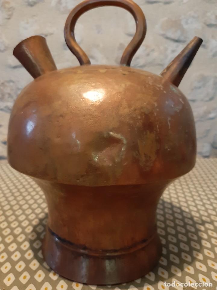 Antig&uuml;edades: ANTIGUO BOTIJO CATALAN DE COBRE - Foto 6