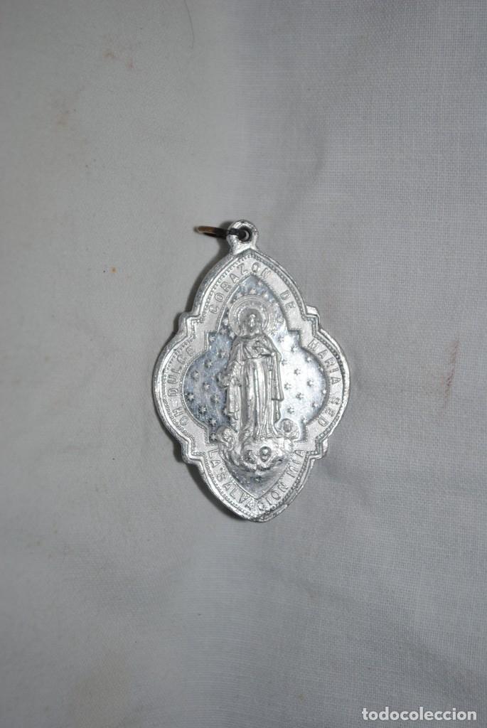 Antig&uuml;edades: MEDALLA DEL CORAZON DE MARIA . - Foto 2