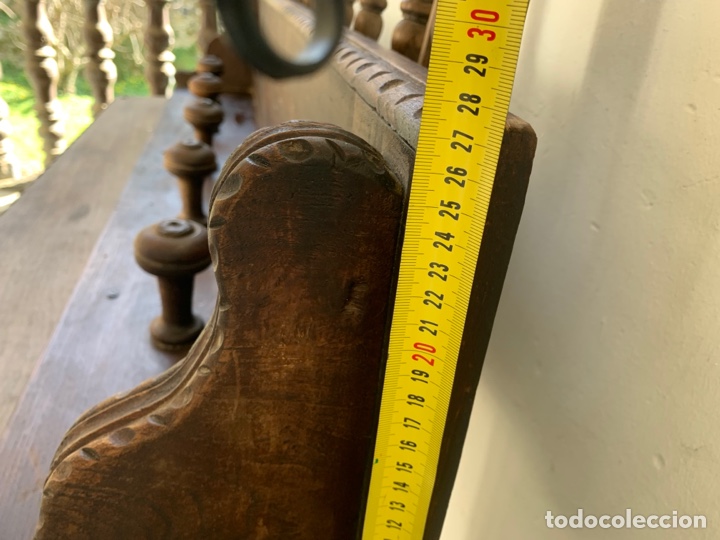 Antig&uuml;edades: Perchero grande de madera maciza - Foto 12
