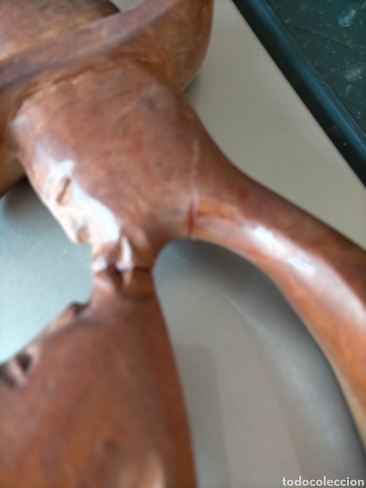 Antig&uuml;edades: ESCULTURA EN MADERA. BESO - Foto 5