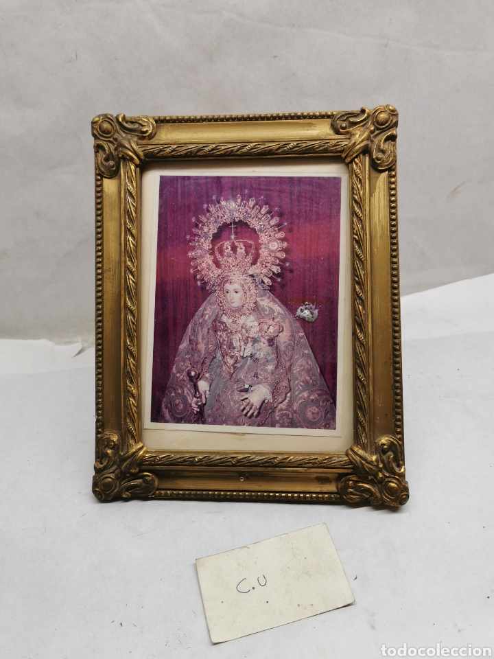 Antig&uuml;edades: Marco con virgen - Foto 1