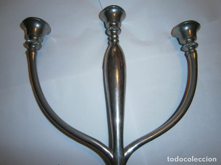 Antig&uuml;edades: ESPECTACULAR CANDELABRO DE TRES BRAZOS - Foto 2
