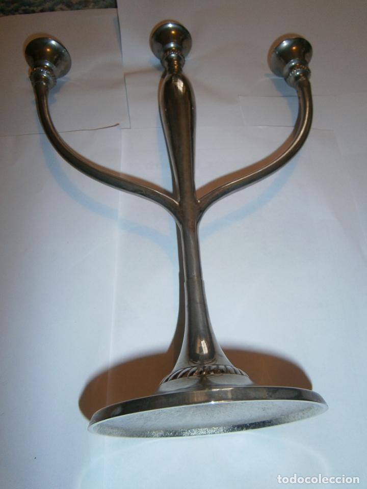 Antig&uuml;edades: ESPECTACULAR CANDELABRO DE TRES BRAZOS - Foto 7