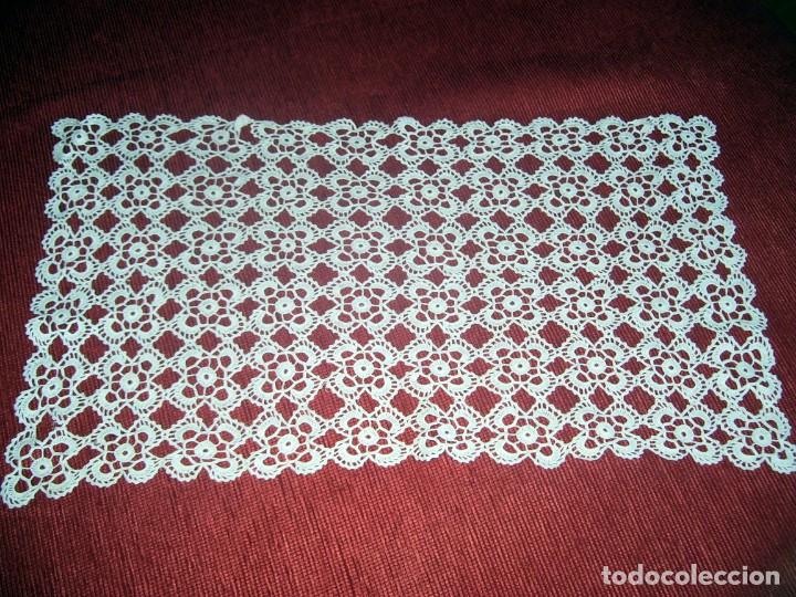Antig&uuml;edades: TAPETE CROCHE/GANCHILLO - RECTANGULAR 43 x 25 CM - Foto 1