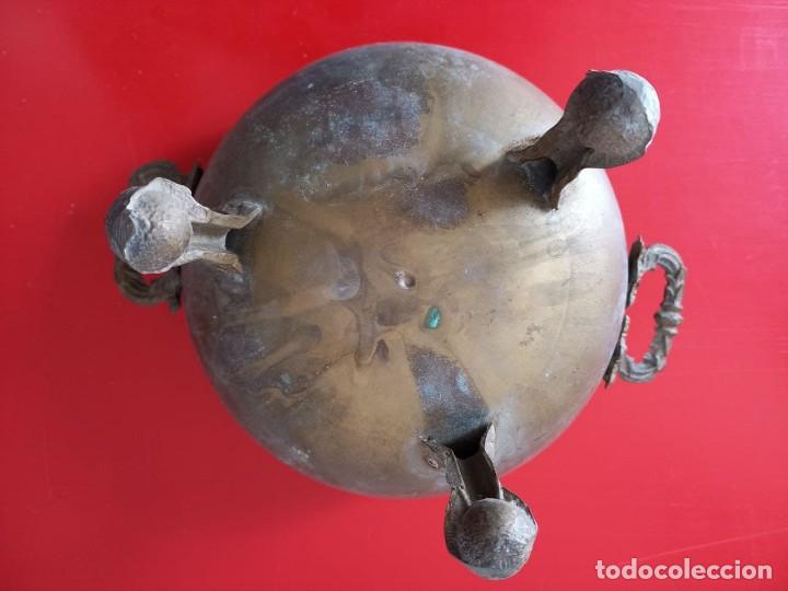 Antig&uuml;edades: MACETERO DE COBRE. MIDE: 175 cm. DIAMETRO - Foto 2