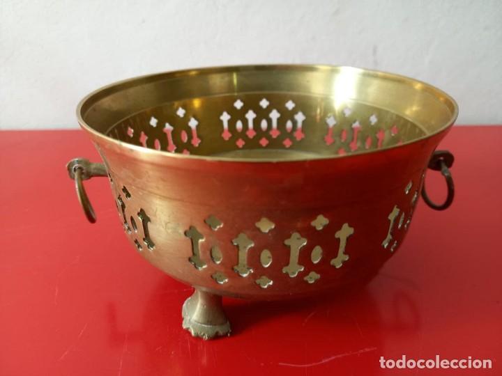 Antig&uuml;edades: MACETERO DE COBRE. MIDE: 14 cm. DIAMETRO - Foto 1