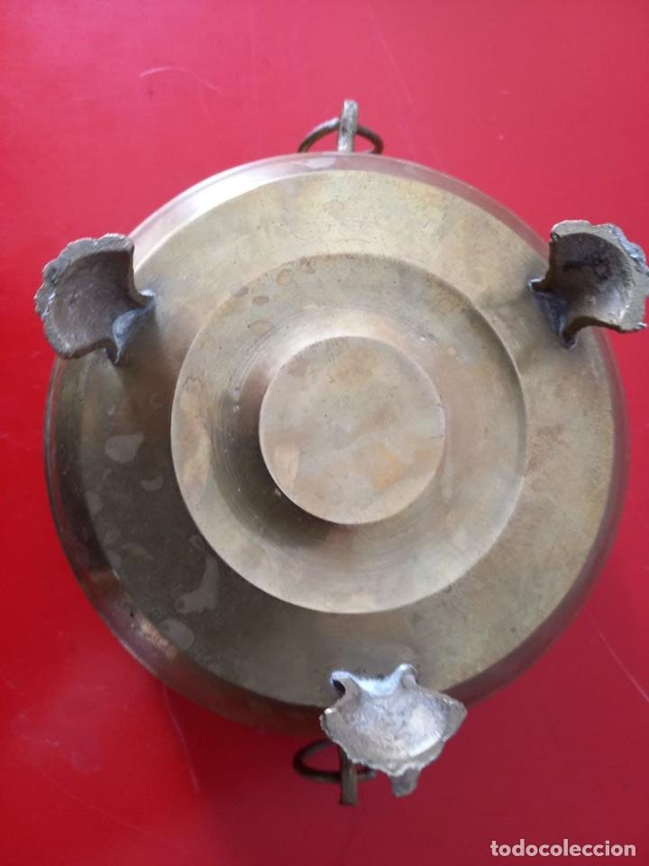 Antig&uuml;edades: MACETERO DE COBRE. MIDE: 14 cm. DIAMETRO - Foto 2