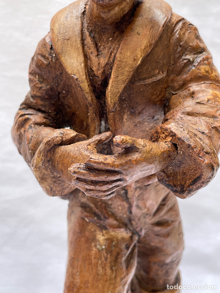 Antig&uuml;edades: Conjunto figuras de barro siglo XIX - Foto 16