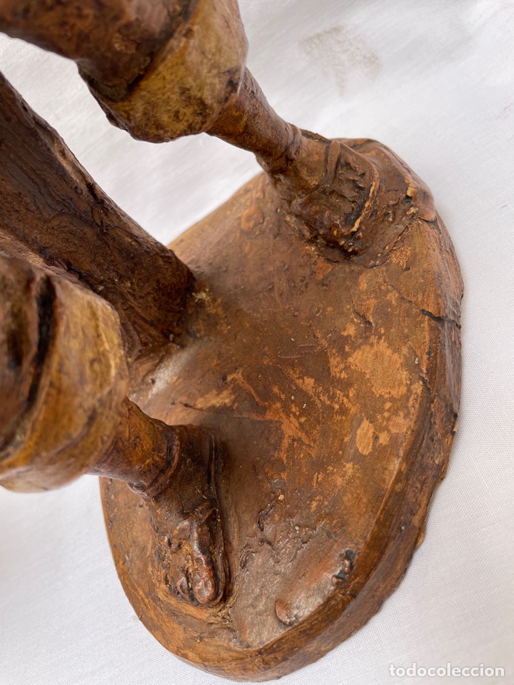 Antig&uuml;edades: Conjunto figuras de barro siglo XIX - Foto 17