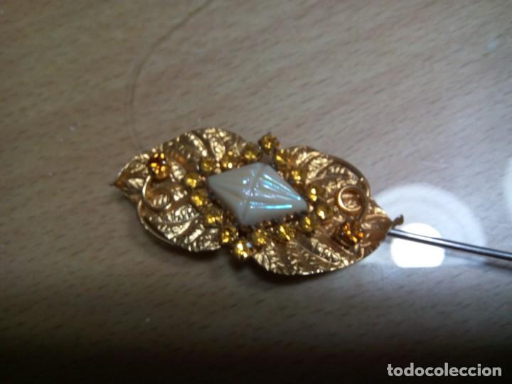 Antig&uuml;edades: * AGUJA DE SOMBRERO. 23 CM.(Rf:M-4/b) - Foto 2