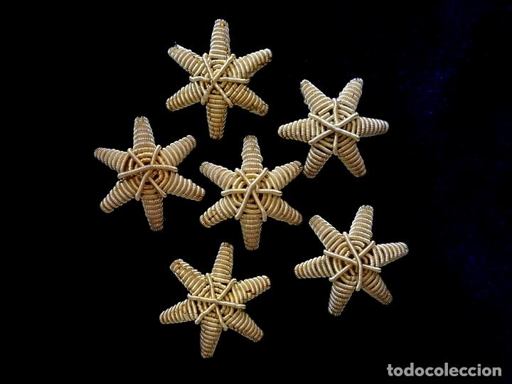Antig&uuml;edades: OCHO ESTRELLAS BORDADAS EN CANUTILLO - Foto 5