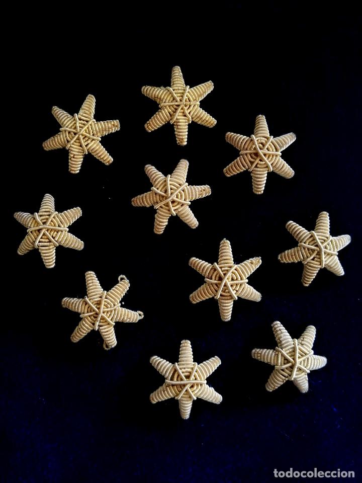 Antig&uuml;edades: OCHO ESTRELLAS BORDADAS EN CANUTILLO - Foto 6