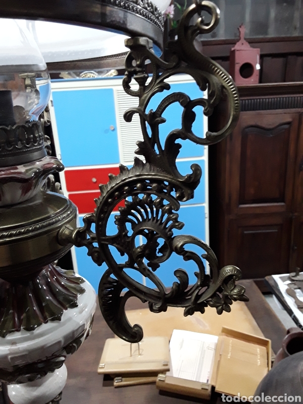 Antig&uuml;edades: Lampara de cadenas - Foto 4