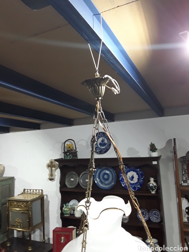Antig&uuml;edades: Lampara de cadenas - Foto 6