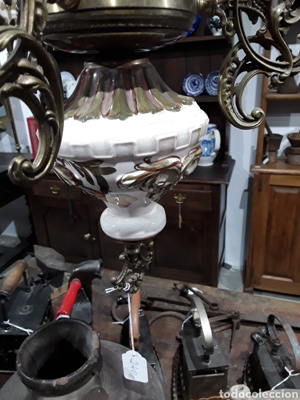 Antig&uuml;edades: Lampara de cadenas - Foto 9