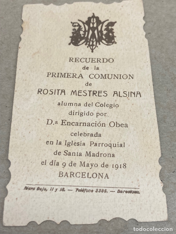 Antig&uuml;edades: RECUERDO de la PRIMERA COMUNION - Foto 2