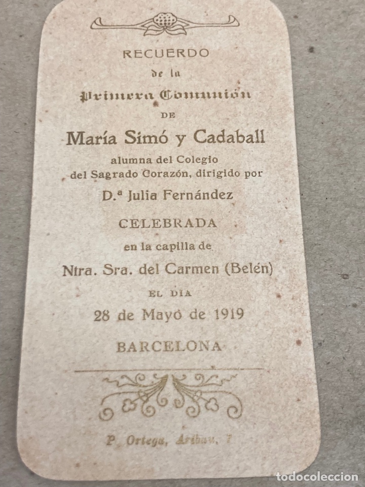 Antig&uuml;edades: RECUERDO de la Primera comunicaci&oacute;n - Foto 2