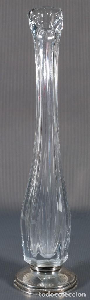 Antig&uuml;edades: Jarr&oacute;n en cristal con base en metal - Foto 2