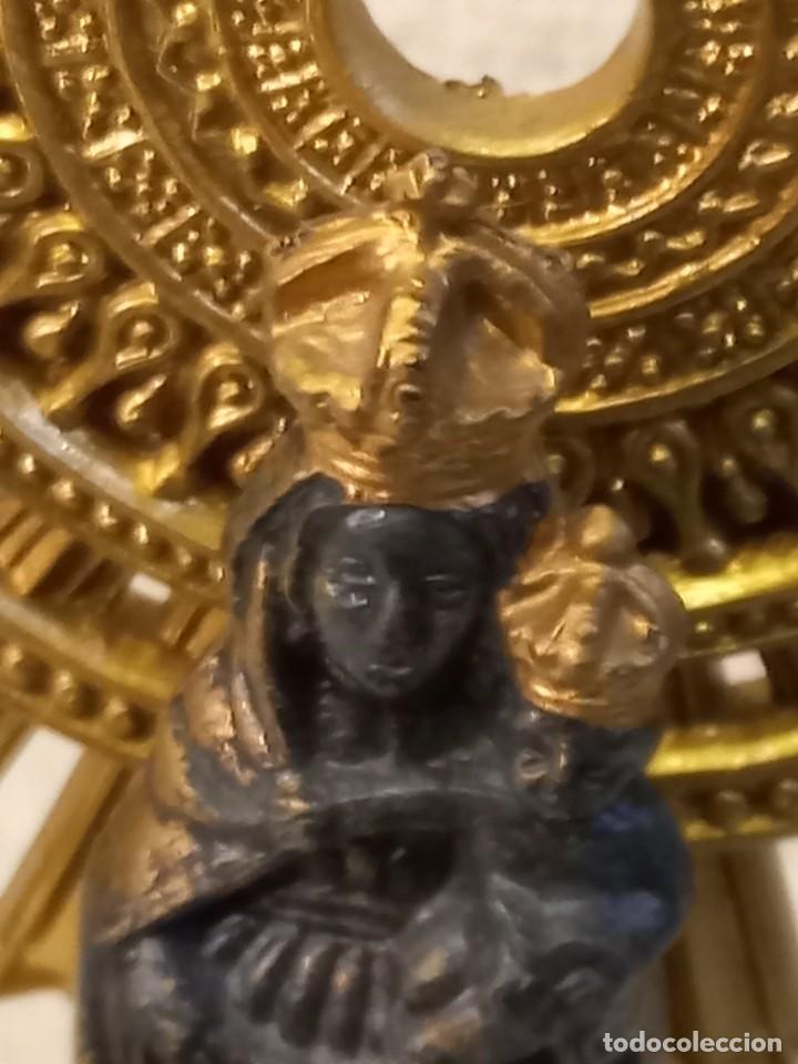 Antig&uuml;edades: VIRGEN DEL PILAR G.(28cm) MARMOL-BLANCO - Foto 4