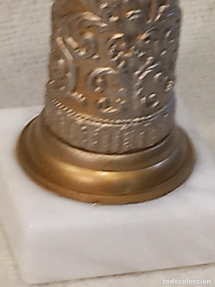 Antig&uuml;edades: VIRGEN DEL PILAR G.(28cm) MARMOL-BLANCO - Foto 10