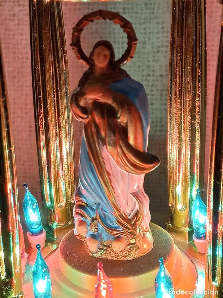 Antig&uuml;edades: PUR&Iacute;SIMA CONCEPCI&Oacute;N (URNA-DORADA) LUZ-RED - Foto 2