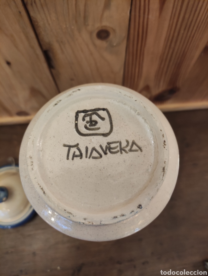 Antig&uuml;edades: Albarelo de cer&aacute;mica de Talavera Dercos - Foto 7
