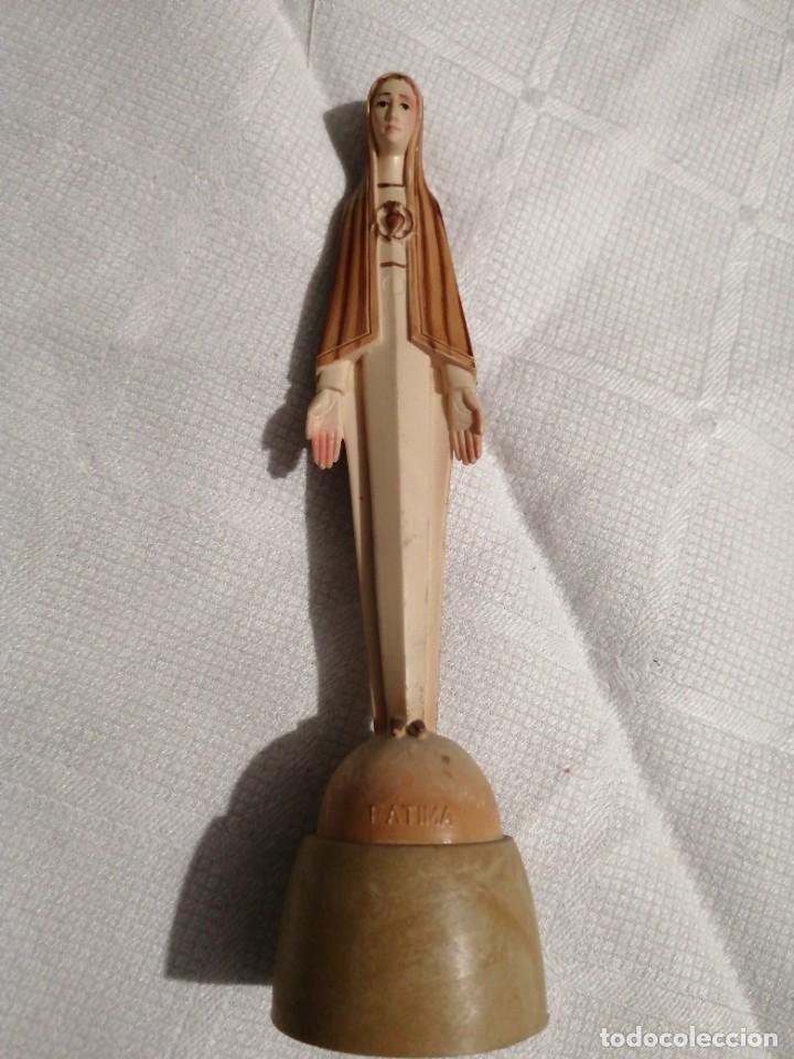 Antig&uuml;edades: VIRGEN F&Aacute;TIMA RESINA, 13 CM - Foto 1
