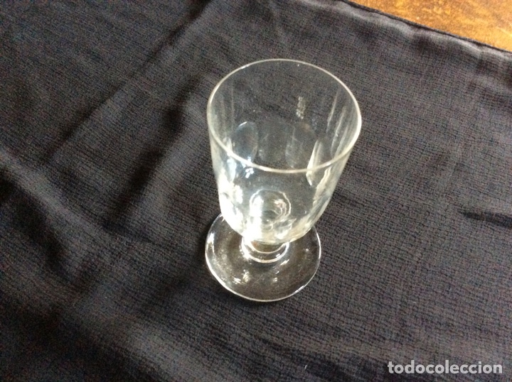 Antig&uuml;edades: Copa cristal tallado - Foto 2