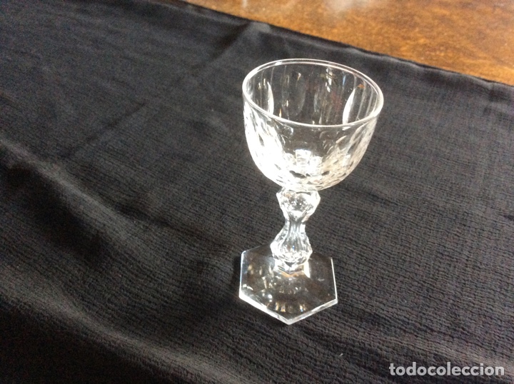 Antig&uuml;edades: Copa cristal tallado - Foto 3
