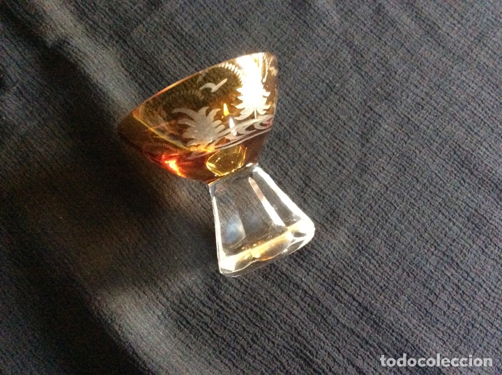 Antig&uuml;edades: Copa cristal tallado - Foto 1