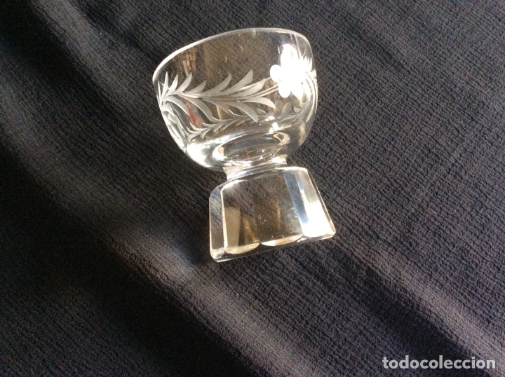 Antig&uuml;edades: Copa cristal tallado - Foto 1