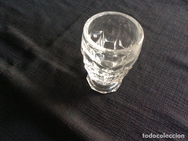 Antig&uuml;edades: Pareja copas cristal prensado - Foto 2