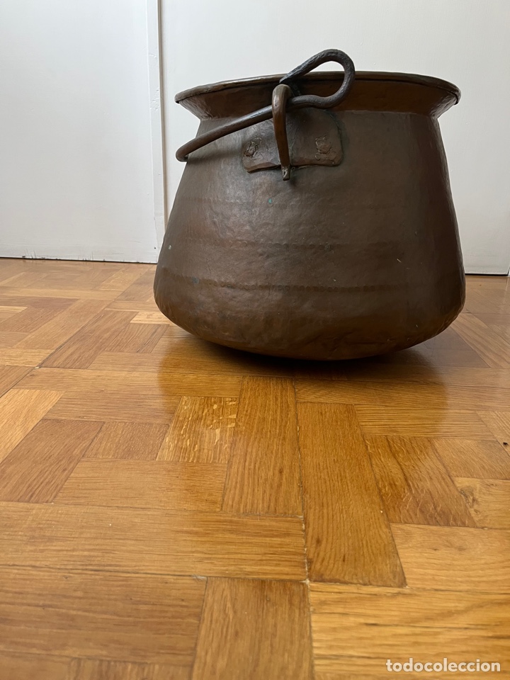 Antig&uuml;edades: Caldero vasco navarro de cobre - Foto 7